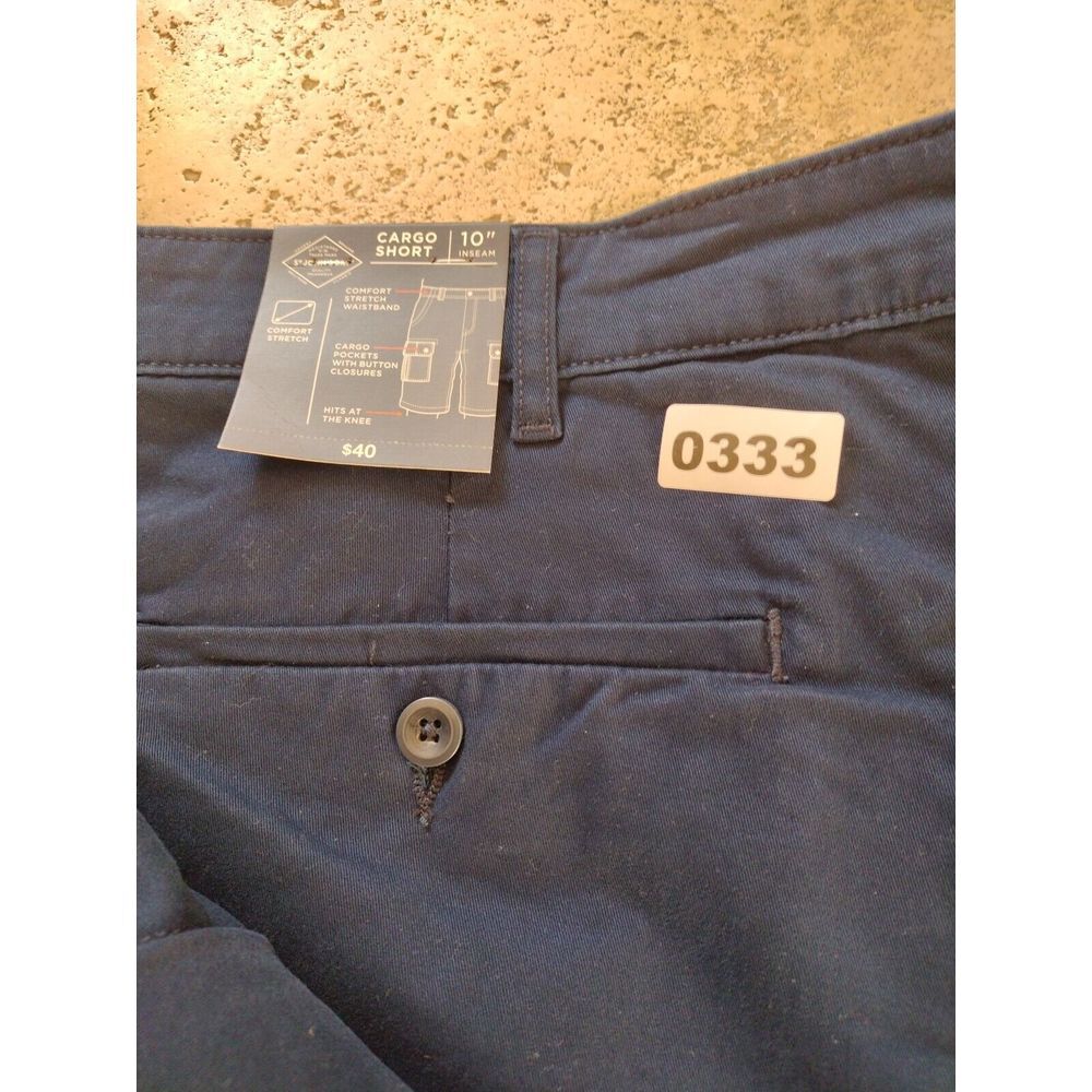 NEW St Johns‎ Bay Cargo Shorts Mens 42 Blue Soft Wash Legacy 10" Inseam - Picture 9 of 9